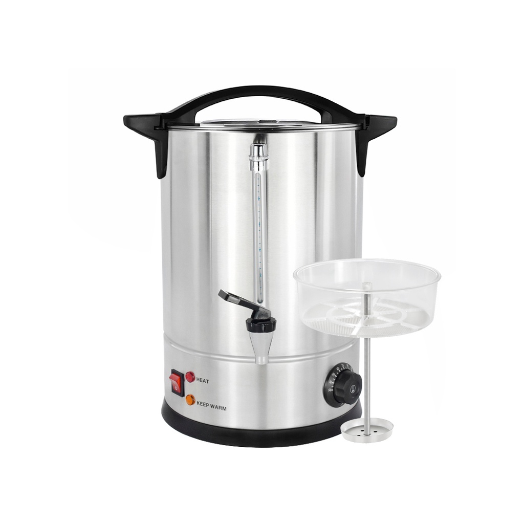 Cafetera De Acero Inoxidable, Percoladora Electrica 110V/60HZ, Potencia: 1.600W, Capacidad: 10L, Marca Freeze