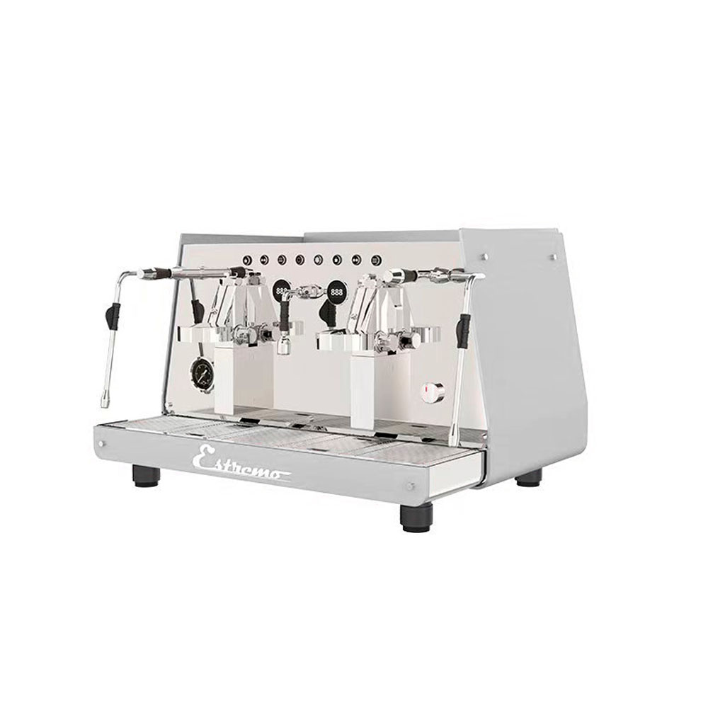 Maquina De Cafe Espresso Comercial Blanca De 4.500W, Dos Cuerpos 220V/60HZ, Caldera De 11L, FR-MCE270B2G220V Freeze