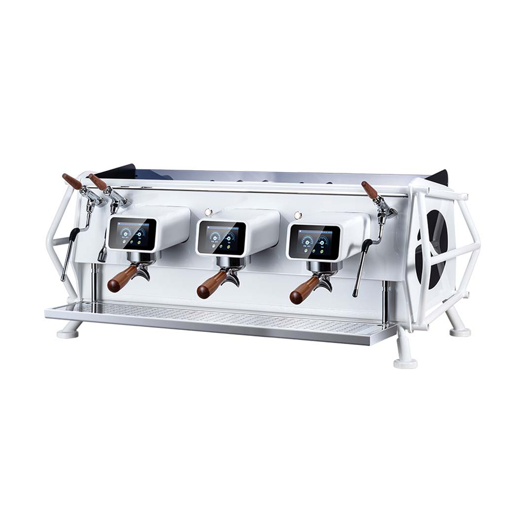 Maquina De Cafe Espresso Comercial Tactil De 4.500W, Tres Cuerpos 220V/60HZ, Caldera De 10L, FR-MCE832G3G220V Freeze 100000480F