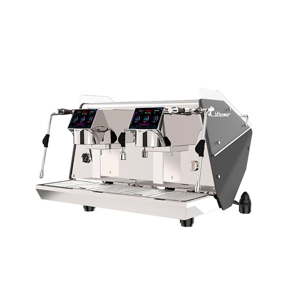 Maquina De Cafe Espresso Comercialplateada/Tactil /4.500W,DOS Cuerpos 220V/60HZ,CALDERA De 11L,FR-MCE280SS2G220V Freeze