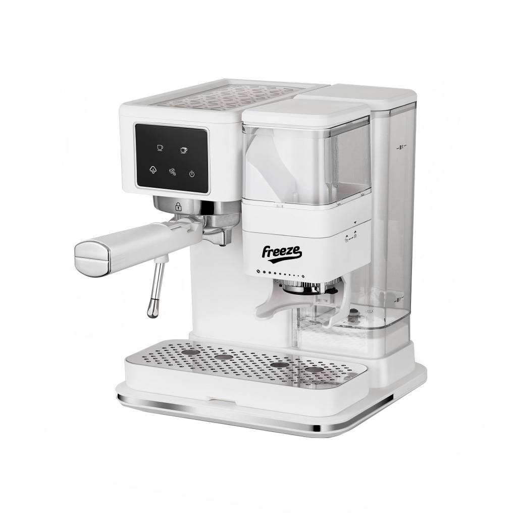 Maquina De Cafe Nespreso Blanca, Pant.Tactil/Menu De Eleccion/Esp. De Leche, 110V/60HZ,USO Dom. FR-MCE7310B1G110V,FREEZE 100000486F