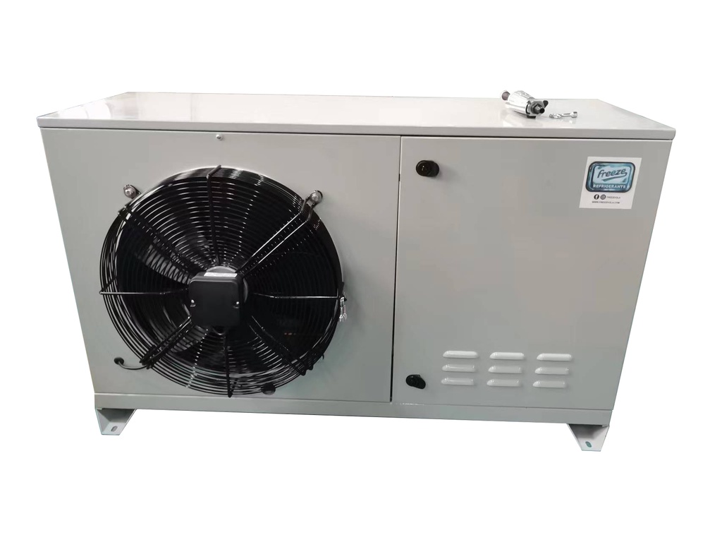Unidad Condensadora Flujo Horizontal Marca Freeze 3HP R22/R404A 220V/1PH/60HZ MBP Compresor Invotech YM49A3G-100 RF22G06700S