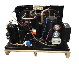 Unidad Condensadora Scroll Marca Freeze 5HP R22 220V/3PH/60HZ MBP Compresor Invotech YM86A7G-100 RF22G00701S
