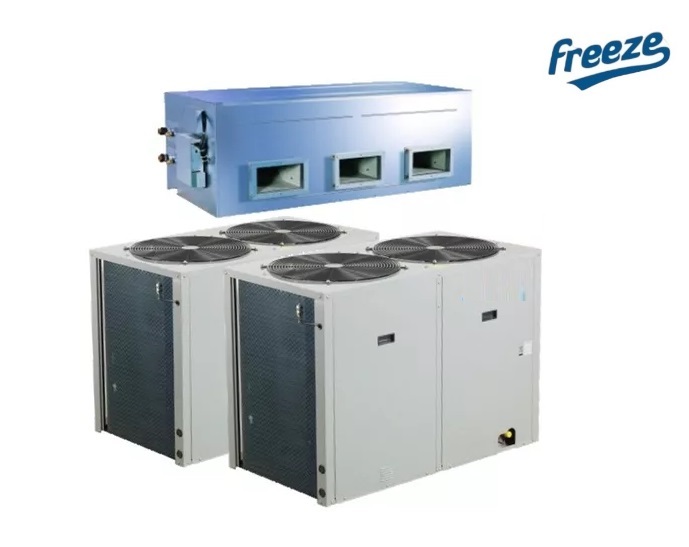 A.A. Tipo Fancoil 20TON R410A 220V/3PH/60HZ Marca Freeze, 1 X FRA1-240CQN1 (Indoor) + 2 X FRV-120CN1-X (Outdoor)