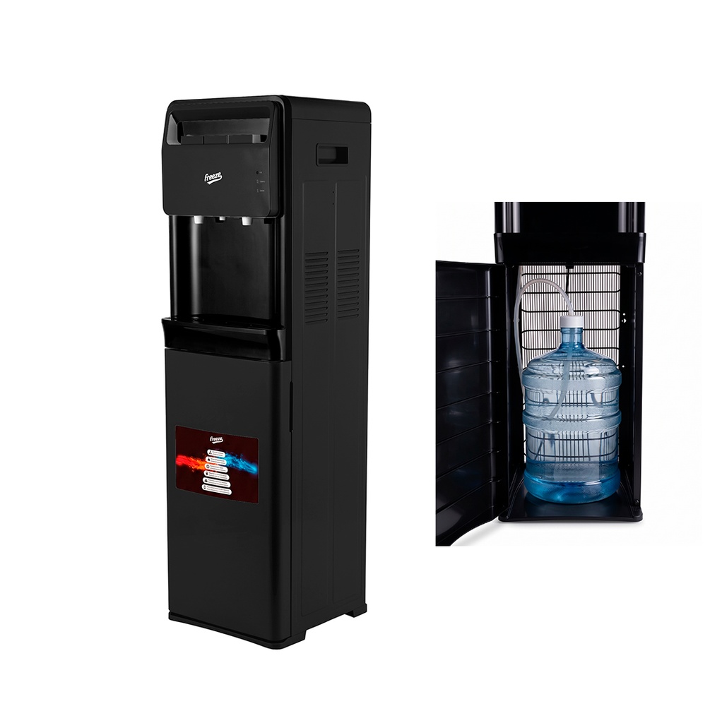 Dispensador De Agua Fria/Caliente/Normal, Carga Inferior, Color Negro 110V/60HZ, Fr-Dafcnci Marca Freeze