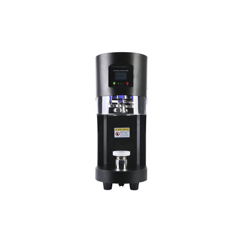 Maquina Automatica Selladora Electrica De Latas Negra Panel Tactil, Rotativa, 110V/60HZ Marca Freeze