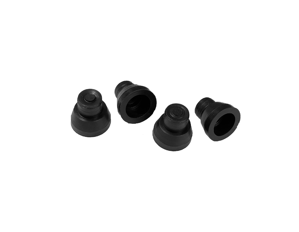 Pie De Goma - Base Cuadrada FRLP-329 (Paquete De 4 Und)