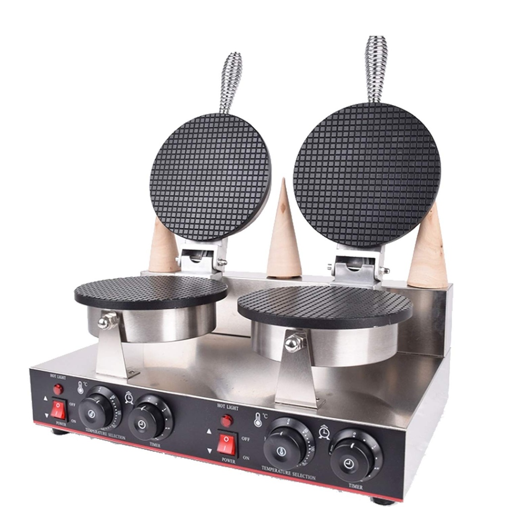 Wafflera Doble De Conos/Barquillas De Helado 110V Marca Freeze