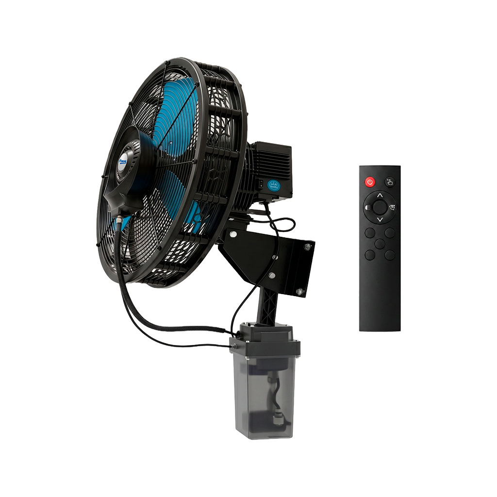 Sistema De Climatizacion Indust Alta Pot.De Pared,Rociador,Tanque 5L 36",CONTROL110V/60H 180-800RPM 15VEL,CUBRE 80-100M2