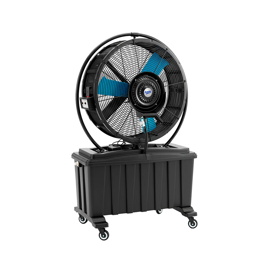 Sistema De Climatizacion Industrial Alta Potencia 32" Giro Auto 110V/60HZ 180-700RPM, 500W, 15VEL, Cubre 80-100M2