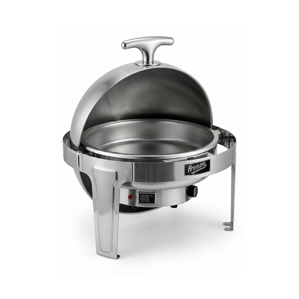 Calentador De Alimentos (Chafing Dish) Electrico 110V/60HZ, Para Buffet, Capacidad: 6L, Marca Freeze WK15A07500H