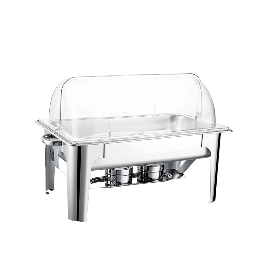 Calentador De Alimentos (Chafing Dish) Transparente, Para Buffet, Capacidad: 9L, Marca Freeze WK15A05100H