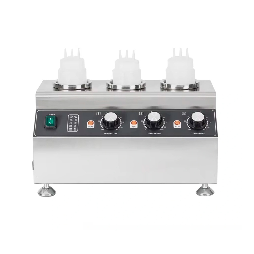 Calentador De Salsas Electrico Comercial De Acero Inoxidable Para 3 Pzas, 110V/60HZ, 240W WK07W09300H