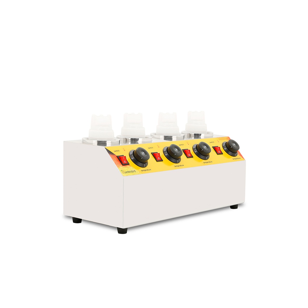 Calentador Electrico De Chocolate Y Queso, 110V/60HZ De 4 Dispensadores, Marca Freeze