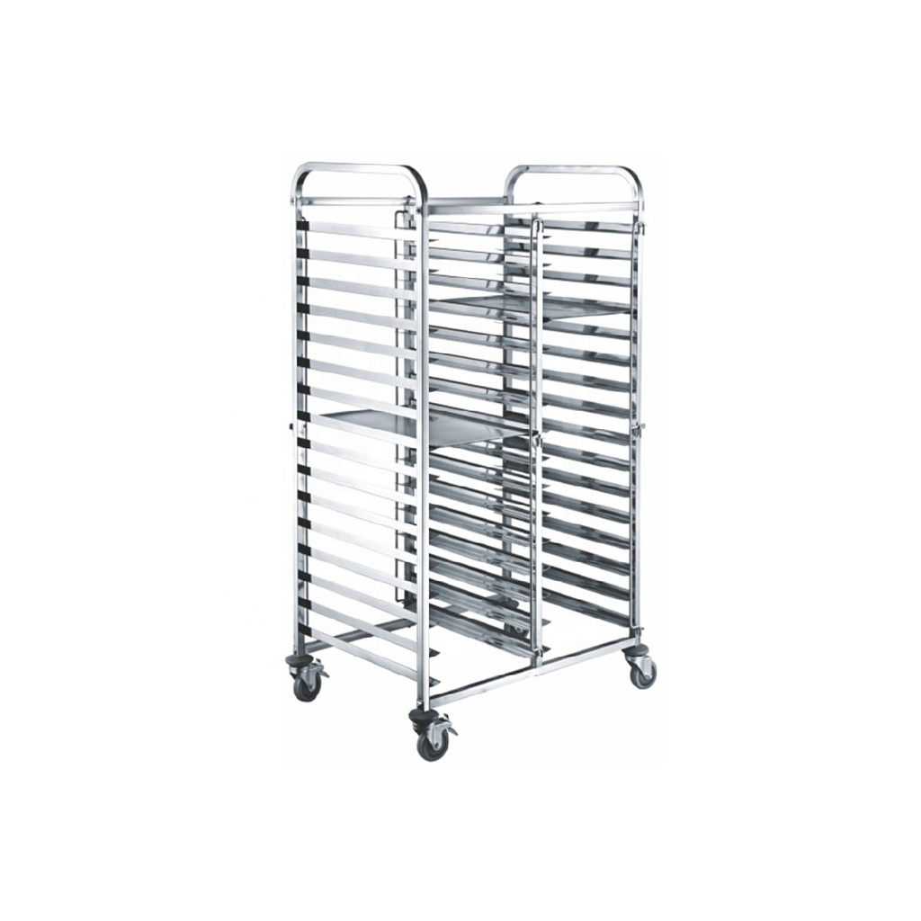 Carro Panadero Doble 30 Bandejas De Acero Inoxidable, Tamaño: 82*62*170CM, Marca Freeze WK12A10503H