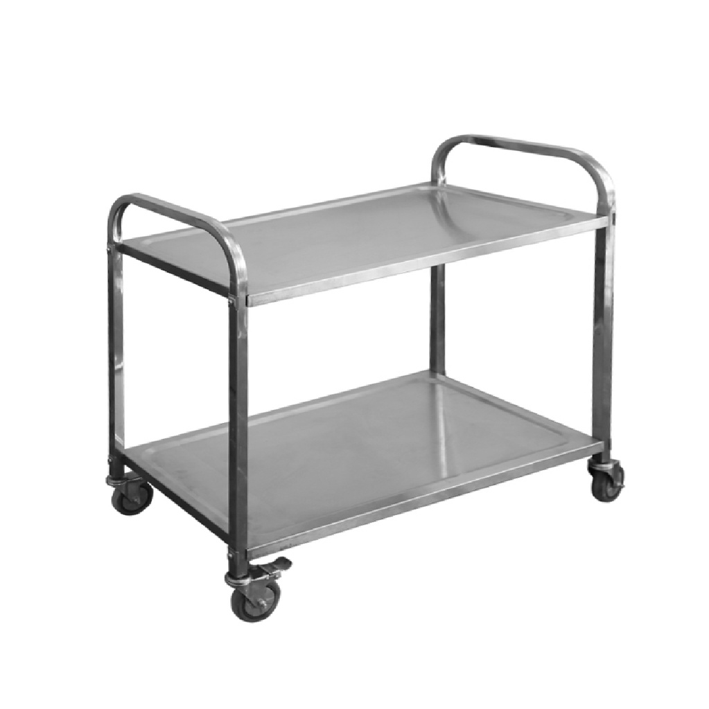 Carro Para Servicio Con 2 Repisas, Con Ruedas Giratorias 95X50X95CM Marca Freeze WK12A09401H