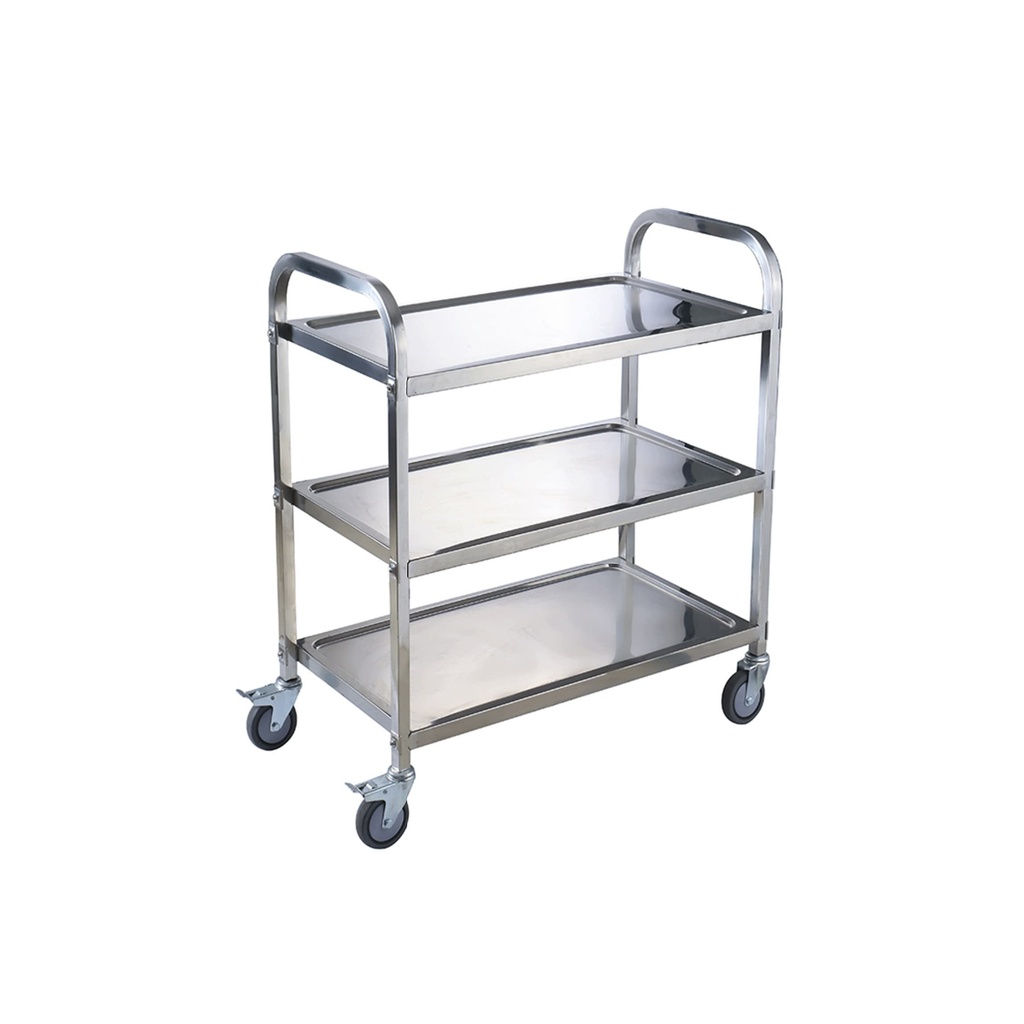 Carro Para Servicio Con 3 Repisas, Con Ruedas Giratorias 95X50X95CM Marca Freeze