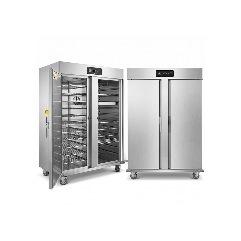 Carro Termico Para Transportar Y Conservar Alimentos, 2 Puerta Solidas De 22 Bandejas, 110V/60HZ, Temp: 30-85°C,FREEZE