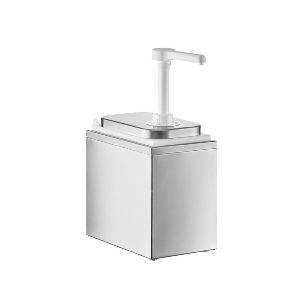 Dispensador De Salsas Con Bomba De Plastico, Capacidad: 1 Tanques De 1L C/U, Marca Freeze