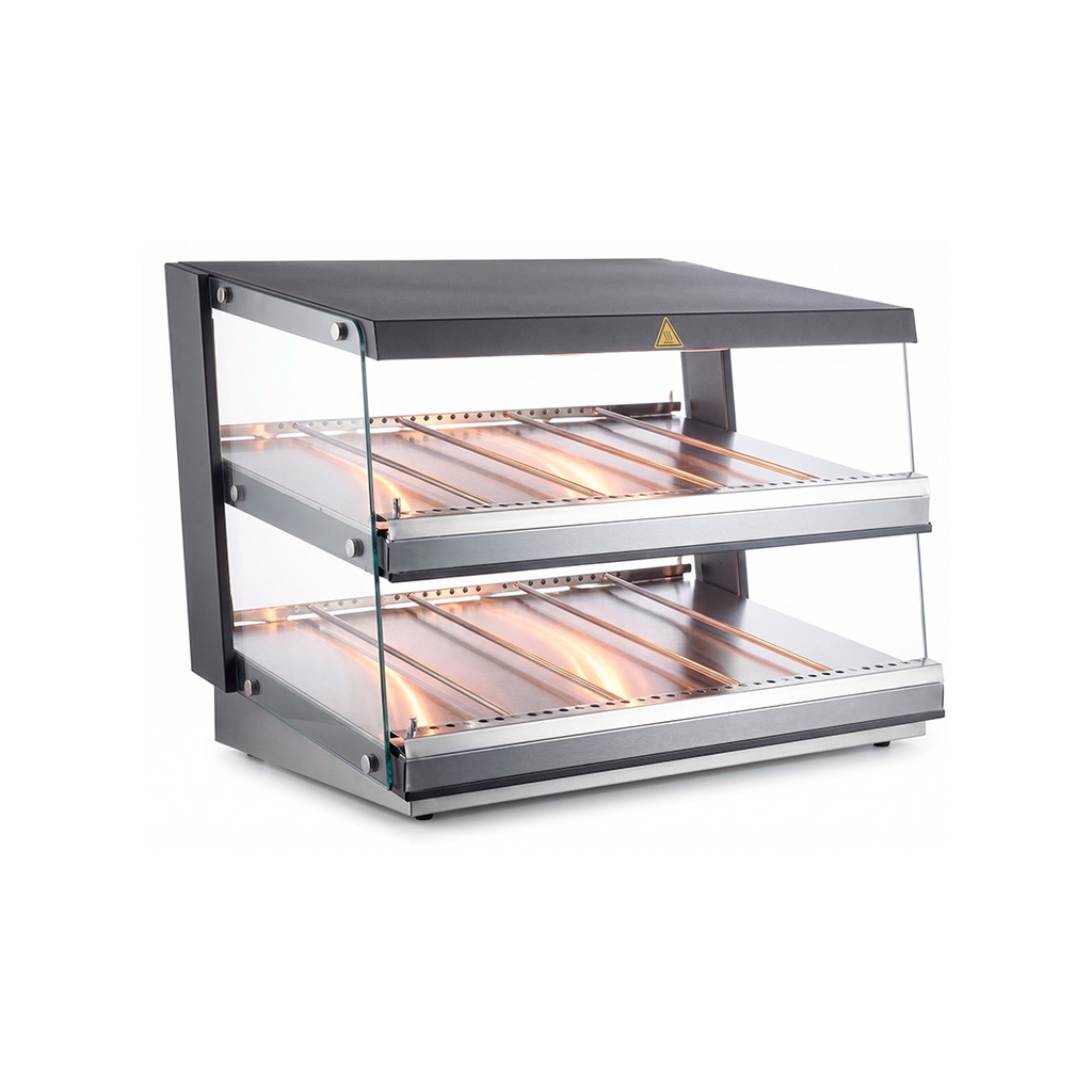 Exhibidor/Expositor/Vitrina De Sobremesa Caliente De 2 Repisas, 110V/60HZ,140CM,TEMP:30-90°C, FR-CCN140CM Freeze