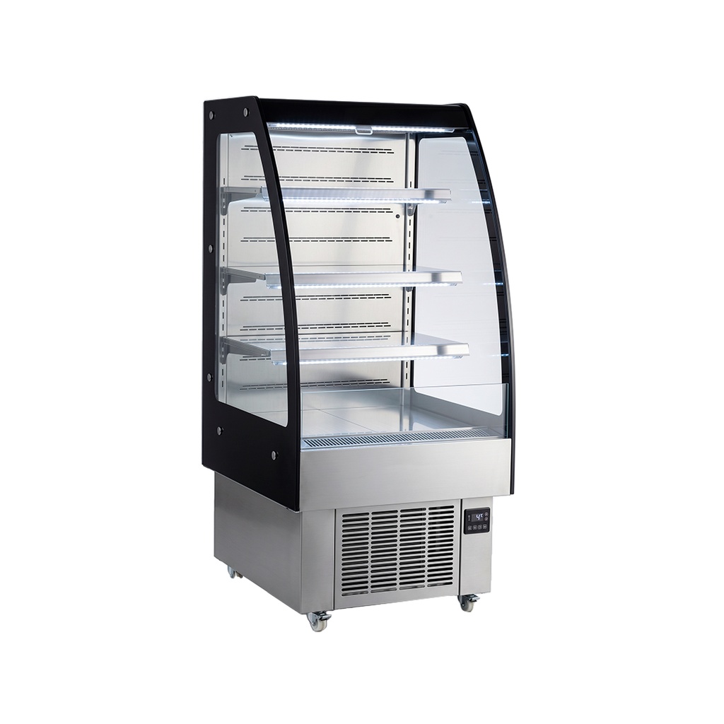 Expositor Autoservicio/Multideck Gris /Acero Inoxidable, 110V/60HZ/ Luz LED/2-12°C/75X60X146CM,FR-NAS75CMX160CM Freeze