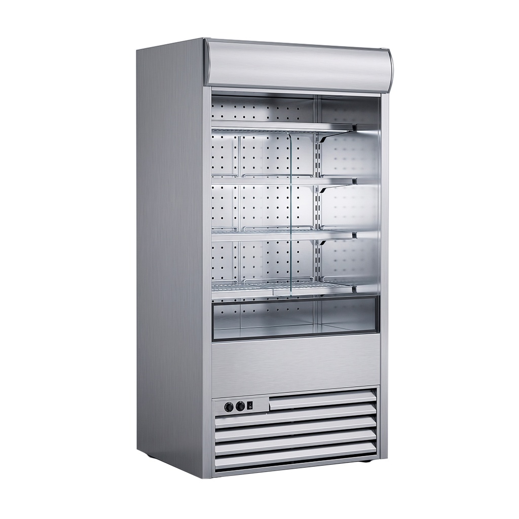 Expositor Autoservicio/Multideck Gris De Acero INOXIDABLE,220V/60HZ Con Luz LED,MEDIDAS:77*77*208CM,FR-MDAUAS77CM Freeze