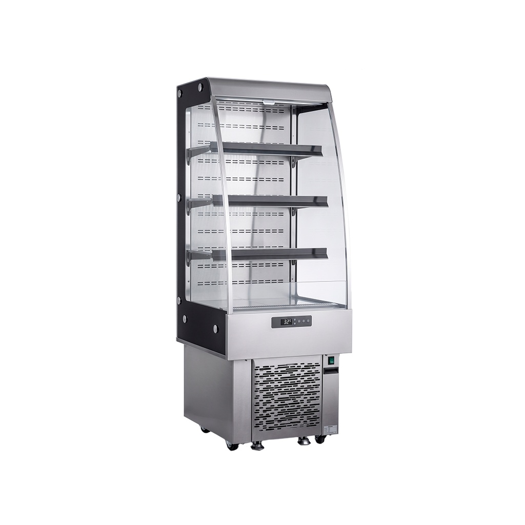 Expositor Autoservicio/Multideck Gris/Acero INOXIDABLE,110V/60HZ Con Luz LED,TEMP:2-12°C, 61X76X170CM,FR-NAS61CM Freeze