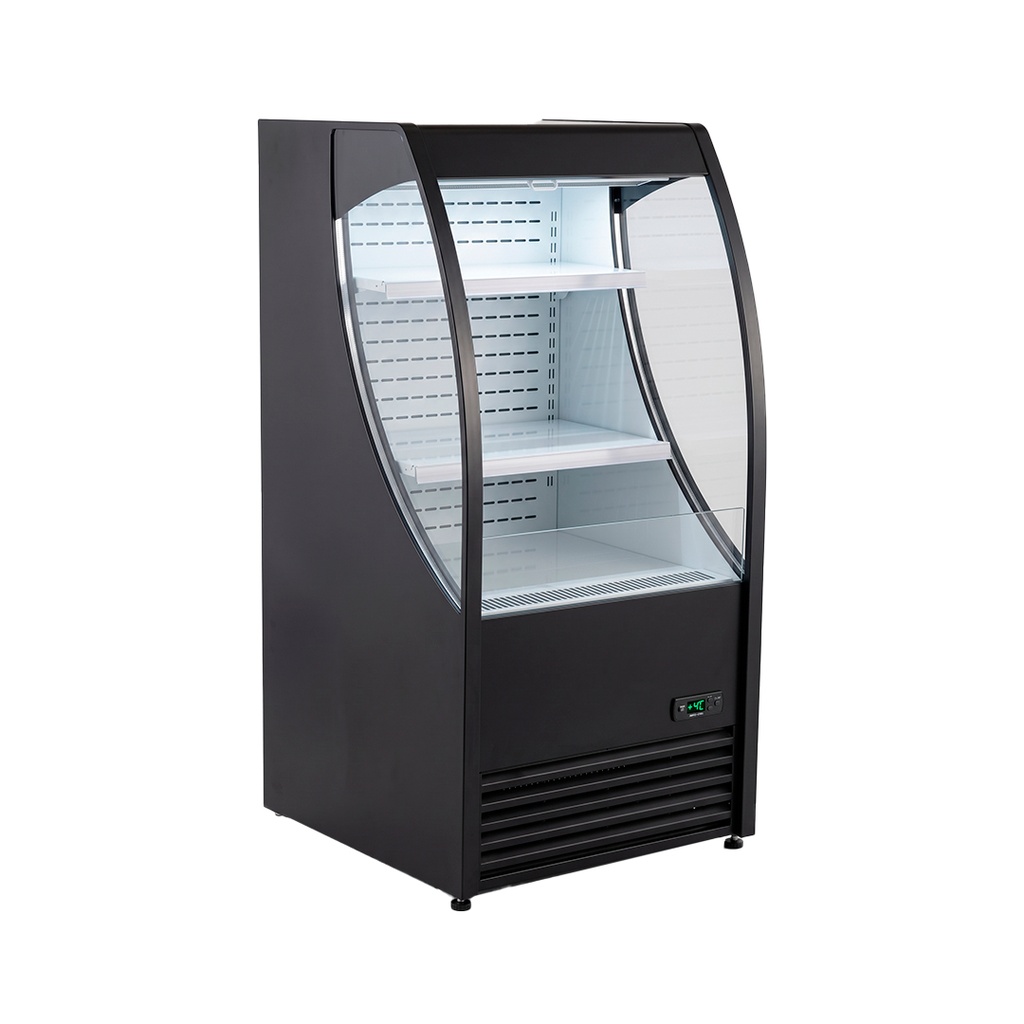 Frexpositor Autoservicio/Multideck Negro, 110V/60HZ Con Luz LED, Temp: 2-12°C, Medidas: 70X80X150CM, FR-MDAS77CM Freeze