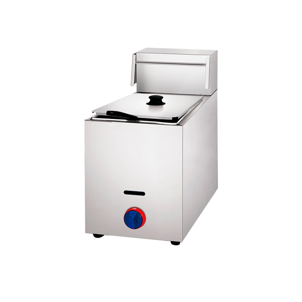 Freidora De Acero A Gas, 1 Cesta, Capacidad: 5.5L