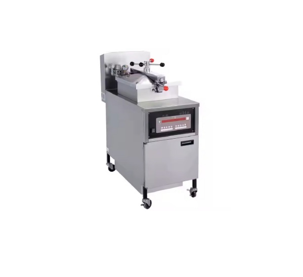 Freidora De Pollo De Pedestal, 25L 220V/3PH/60HZ,CON Panel Programable Y Filtro De Aceite Temperatura: 50 A 200°C Freeze