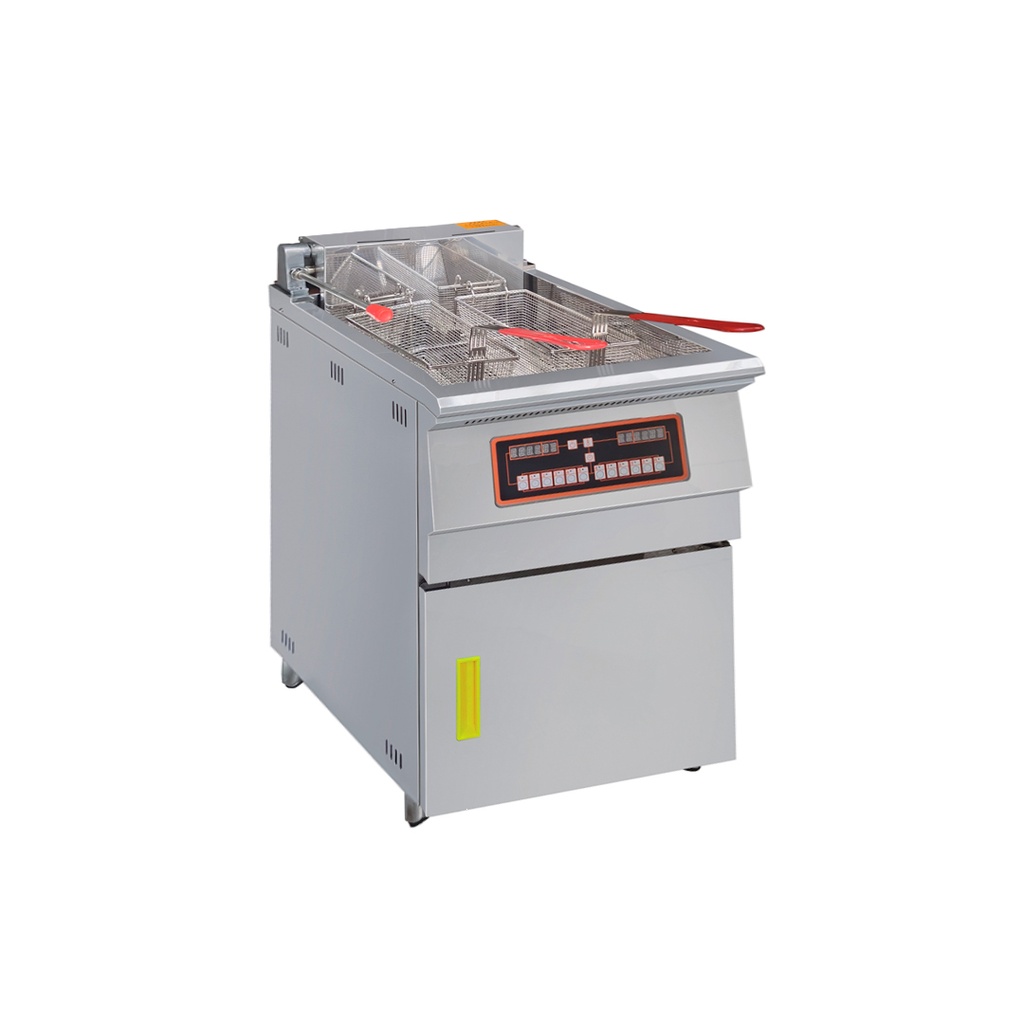 Freidora Industrial Electrica De 2 Cestas, 220V/60HZ, Capacidad: 30L, Marca Freeze WK05A05400H