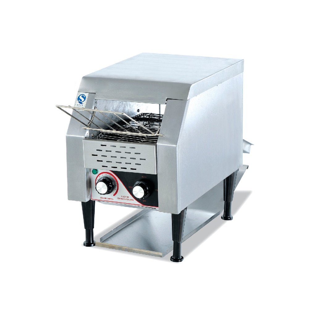 Horno Tostador De Cadena Rotativo Industrial, Tamaño: 37X42X39CM, 110V/60HZ, Potencia: 2.000W, 300 Pzas/H, Freeze