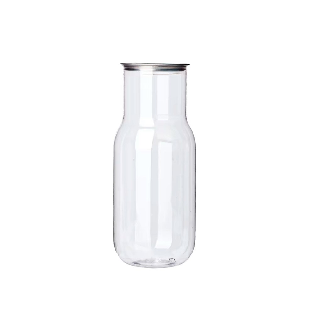 Lata Transparente Sellable 500ML, Para Jugos/Helados Con Tapa Modelo G1 Marca Freeze (Caja De 200 Pzas)