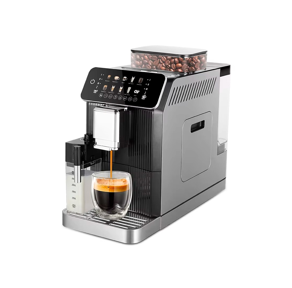 Maquina De Cafe NESPRES0, Pantalla Tactil Con Molino, Espumador De Leche,Menu De Eleccion 110V/60HZ, Marca Freeze CM08A03400H