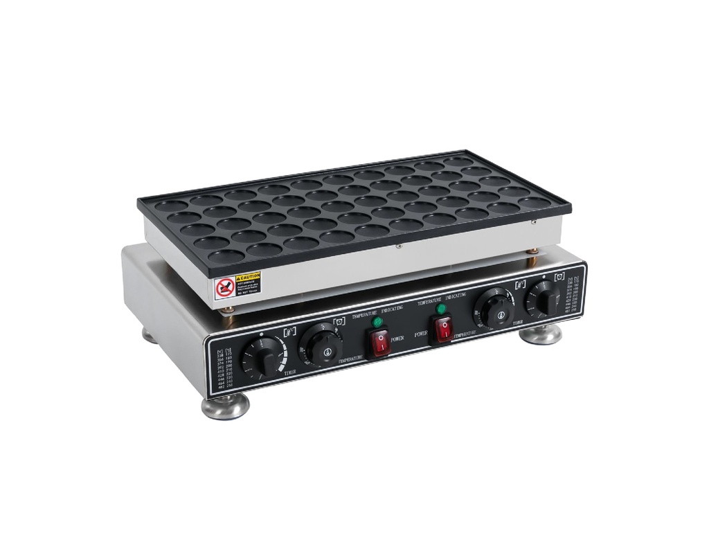 Maquina De Mini-panquecas 110V/60HZ, Temp: 50-300C, Tamaño: 540*350*190MM, Diamentro De La Panqueca 45MM, Marca FREEZE