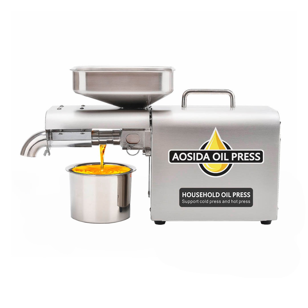 Maquina Extractora Electrica De Aceite De Semillas, Potencia: 1.000W, Capacidad: 3-5KG/H, 110V/60HZ