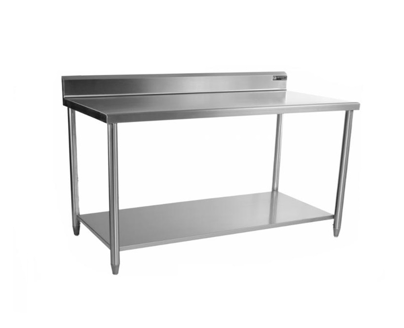 Mesa De Acero Inoxidable Para Pared Con Entrepaño 120*70*90CM Al 304, Marca Freeze WK12A03200H