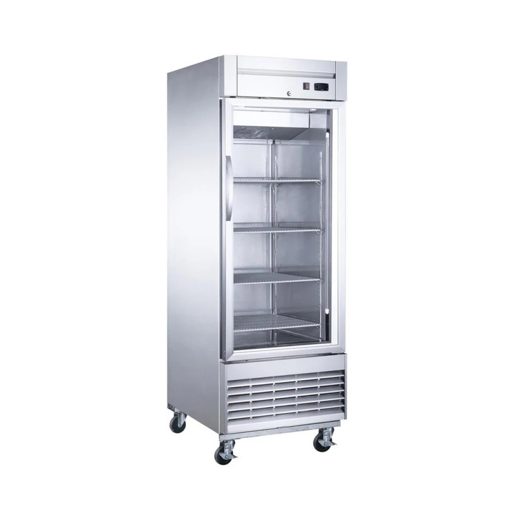 Nevera Exhibidora Dual De Acero Inoxidable 650L, Conservacion Y Congelacion, 110V/60HZ FR-PV1FF-G-HC/FR-NAV1P Freeze