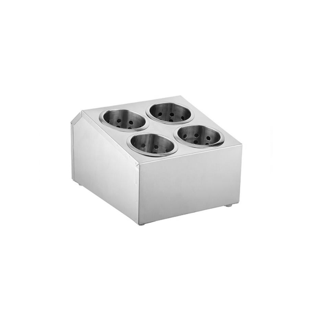 Organizador De Utensilios Para Cubiertos De Acero Inoxidable, De 4 Compartimientos, Para Bares Y Restaurantes