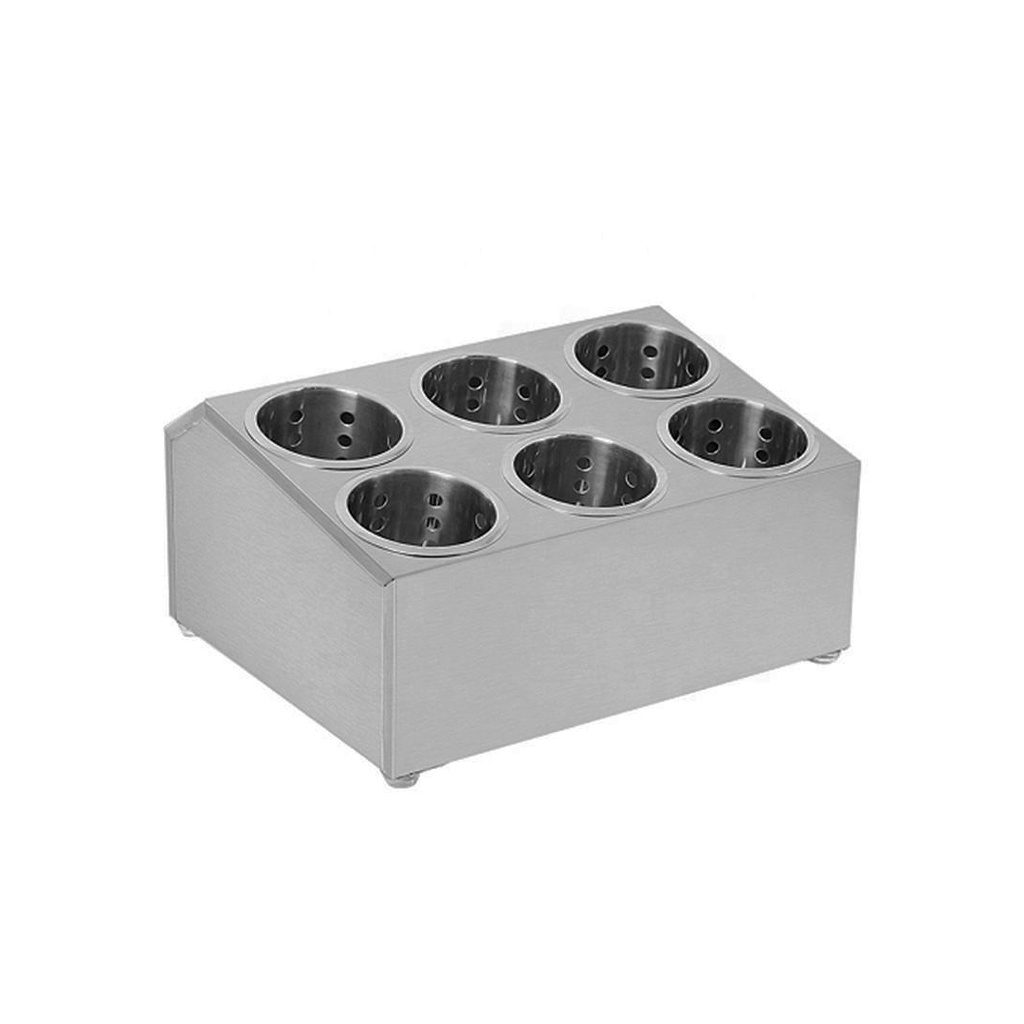 Organizador De Utensilios Para Cubiertos De Acero Inoxidable, De 6 Compartimientos, Para Bares Y Restaurantes