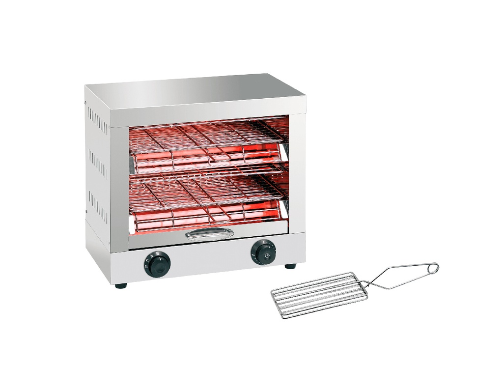 Tostadora Salamandra Doble Rejilla 110V/60HZ, Potencia 3.600W, Tamaño: 445*250*410MM, Temp: 50-300° Marca Freeze WK03A00100H