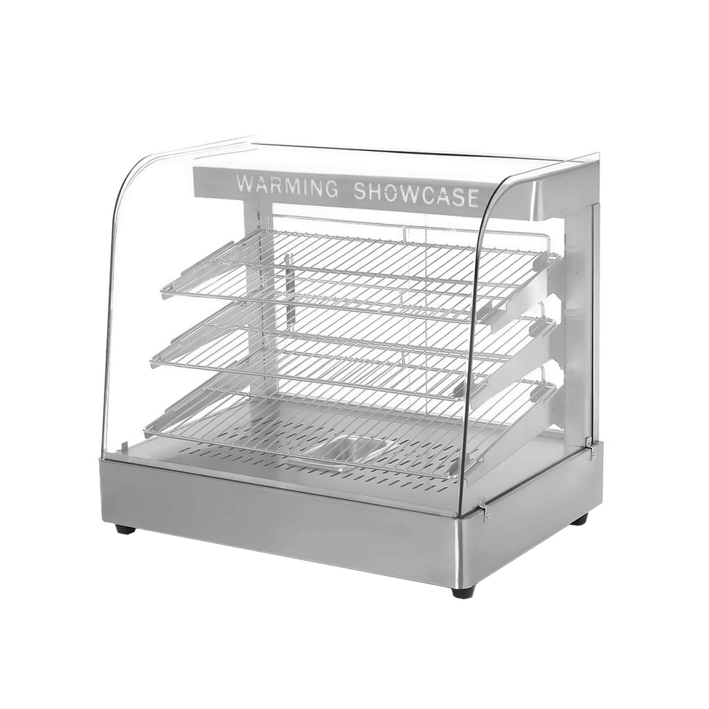 Vitrina Caliente De Acero 110V/60HZ 65CM De 3 Repisas, Potencia: 1.500W Marca Freeze WK15A08000H