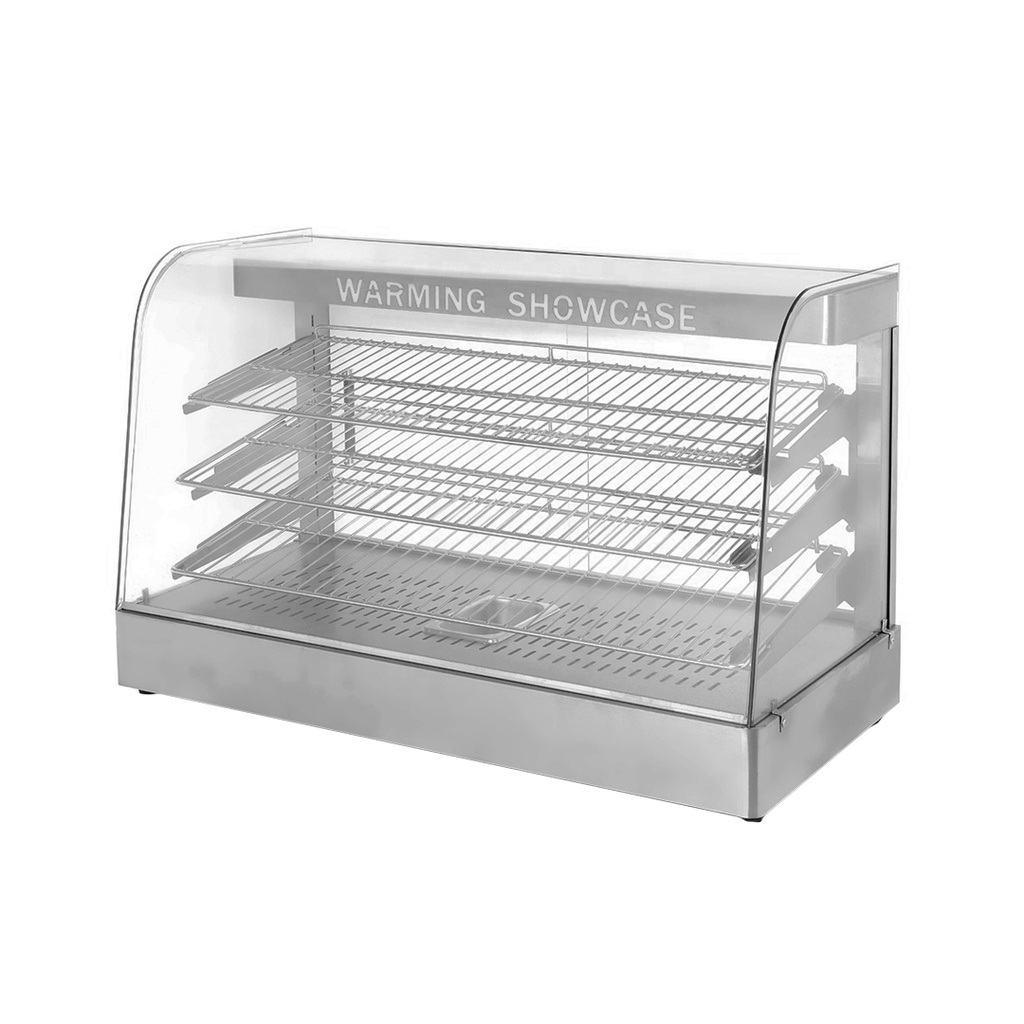 Vitrina Caliente De Acero 110V/60HZ 90CM De 3 Repisas, Potencia: 1.500W Marca Freeze