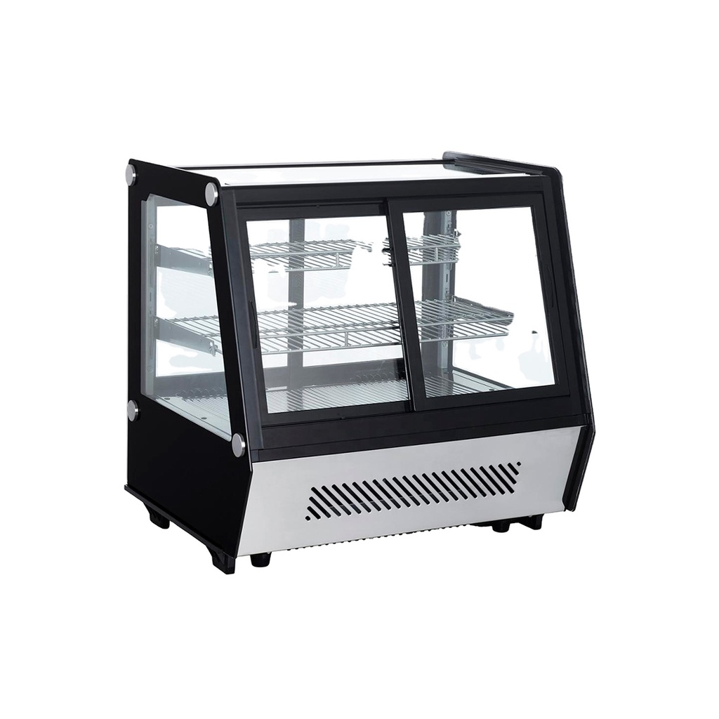 Vitrina Refrig/Exhibidor Cuadrado De Tortas Frias/Sobremesa, FR-VEF95CM,90X57X70CM,110V/60HZ, TEMP:0~12°C Freeze