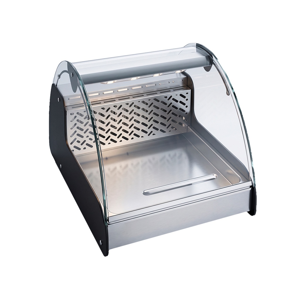 Vitrina/Exhibidora Refrigerada De Sobremesa, Vidrio Curvo, Tamaño: 70X89X42CM, Temp: 0-12°C, FR-VRAB70CM Marca Freeze