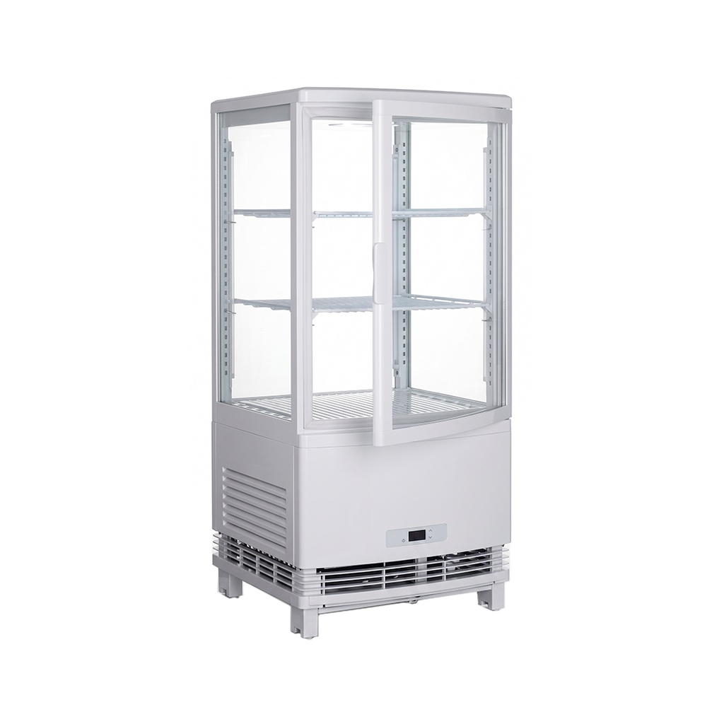 Vitrina/Expositor Vertical Refrigerado Negro, Medidas: 43X40X90CM, Temp: 0-12°C, FR-VEF90CM Marca Freeze