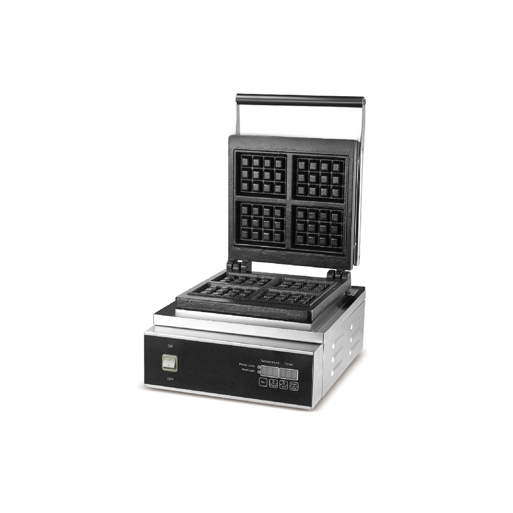 Waflera Electrica Individual Cuadrado 110V110V/60HZ, Potencia: 2.000W, Temp: 50-300°C, Marca Freeze