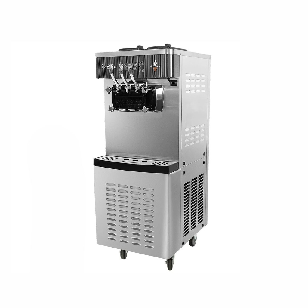 Maquina De Helado Suave Pedestal Industrial, 110V/60HZ, 2.700W, 2 Comp. Gmcc/Cap: 40-48L/H, Tolvas 6LX2, FR-MHS40-48L/H