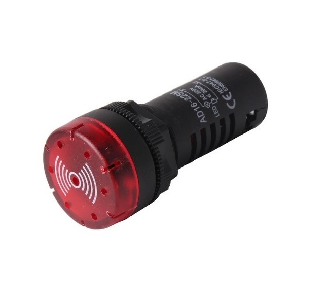 Luz Piloto Con Sirena Audible Color Rojo 220V WH01A1892RP