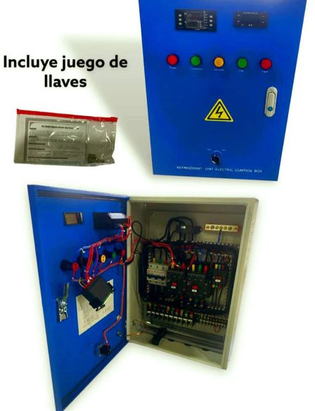 Tablero (Caja De Control D Temperatura Electrica Completa Congelacion Y Conservacion) Para Cavacuarto 15HP 220V/60HZ/3PH